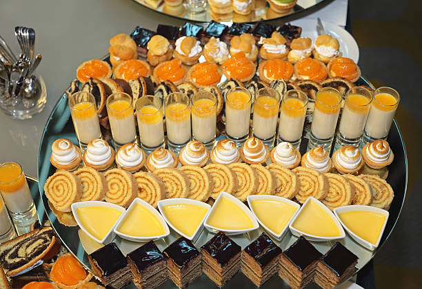 Various Sweets and Pastry at Dessert Buffet